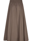 ILYSSA Long pull on skirt bruin