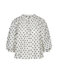 CHERESE Collarles pleats blouse
