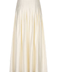 CANSU Pleated long skirt Coconut milk