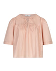 IELINE short sleeves poplin top Faded Pink
