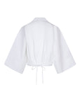 Ielies Kimono sleeve wrap top Bright White