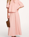 ILYSSA Long pull on skirt Faded Pink