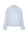 CILYAZ Long sleeves high cuff shirt blauw