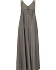 CAELEY spagetthi strap flaired maxi dress Magnet