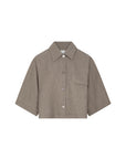 CLENDEAU Poncho shirt top zand