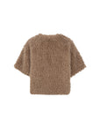 CIVAE Fake fur poncho taupe