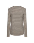 CIBRIS longsleeves striped tee coconut milk