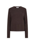 CIBRIS longsleeves striped tee chocolat