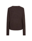 CIBRIS longsleeves striped tee chocolat