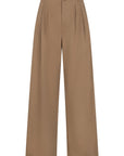 PAREE Pleated straight trousers warm sand