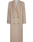 MATTIN Woolen double breated long coat vintage brown