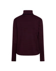 CHANTI long sleeves turtle neck merlot stripe