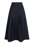 POLESS medium long skirt night blue