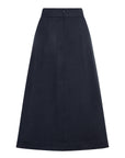 POLESS medium long skirt night blue