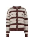 VIVETT stripe Striped cardigan rust