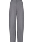 Clendis Tapered button detail pants dark grey melange