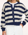 VIVETT stripe Striped cardigan night blue stripe