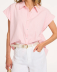 CISOBA Sleeveless collar shirt roze