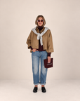 PAISE A line shirt blouse warm sand