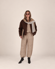 CELISS Pull on pants camel check