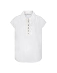 ILICE white woven sleeveless top