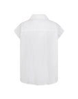 ILICE white woven sleeveless top