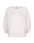 VEERE, off white round neck knitted top