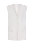 PAGE boxy gilet coconut milk