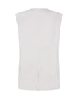 PAGE boxy gilet coconut milk