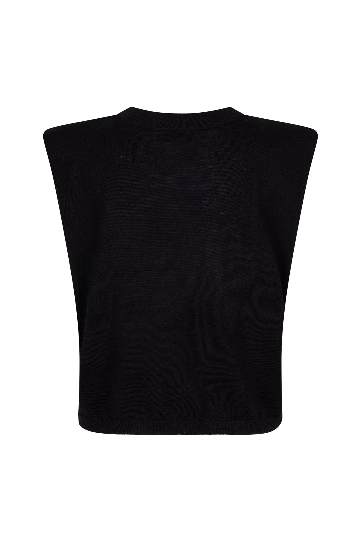 VASCO sleeveless knitted top black