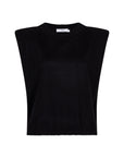 VASCO sleeveless knitted top black