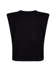 VASCO sleeveless knitted top black