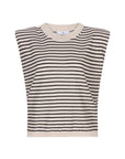 VASCO sleeveless knitted top Stripe