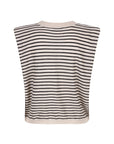 VASCO sleeveless knitted top Stripe