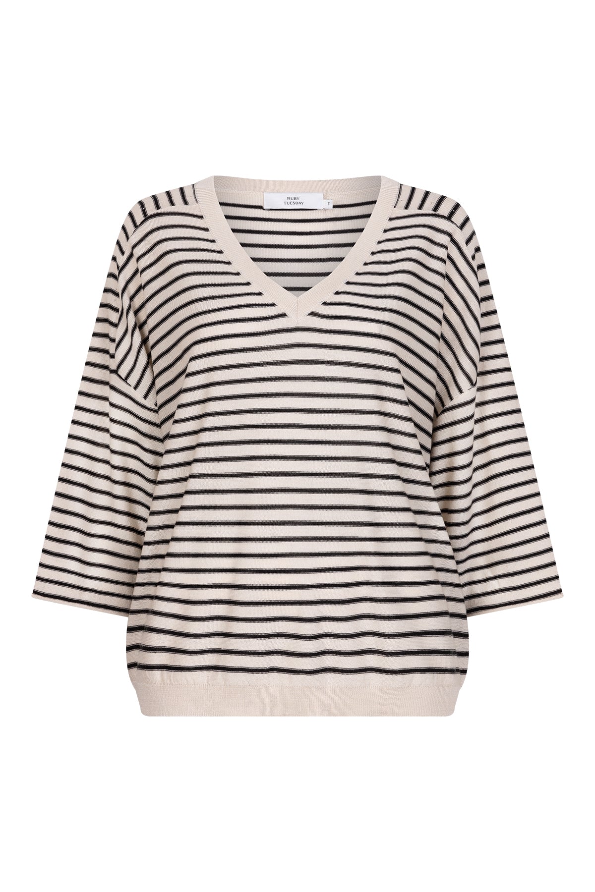 VAYEN v neck relaxed pull Stripe