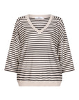 VAYEN v neck relaxed pull Stripe