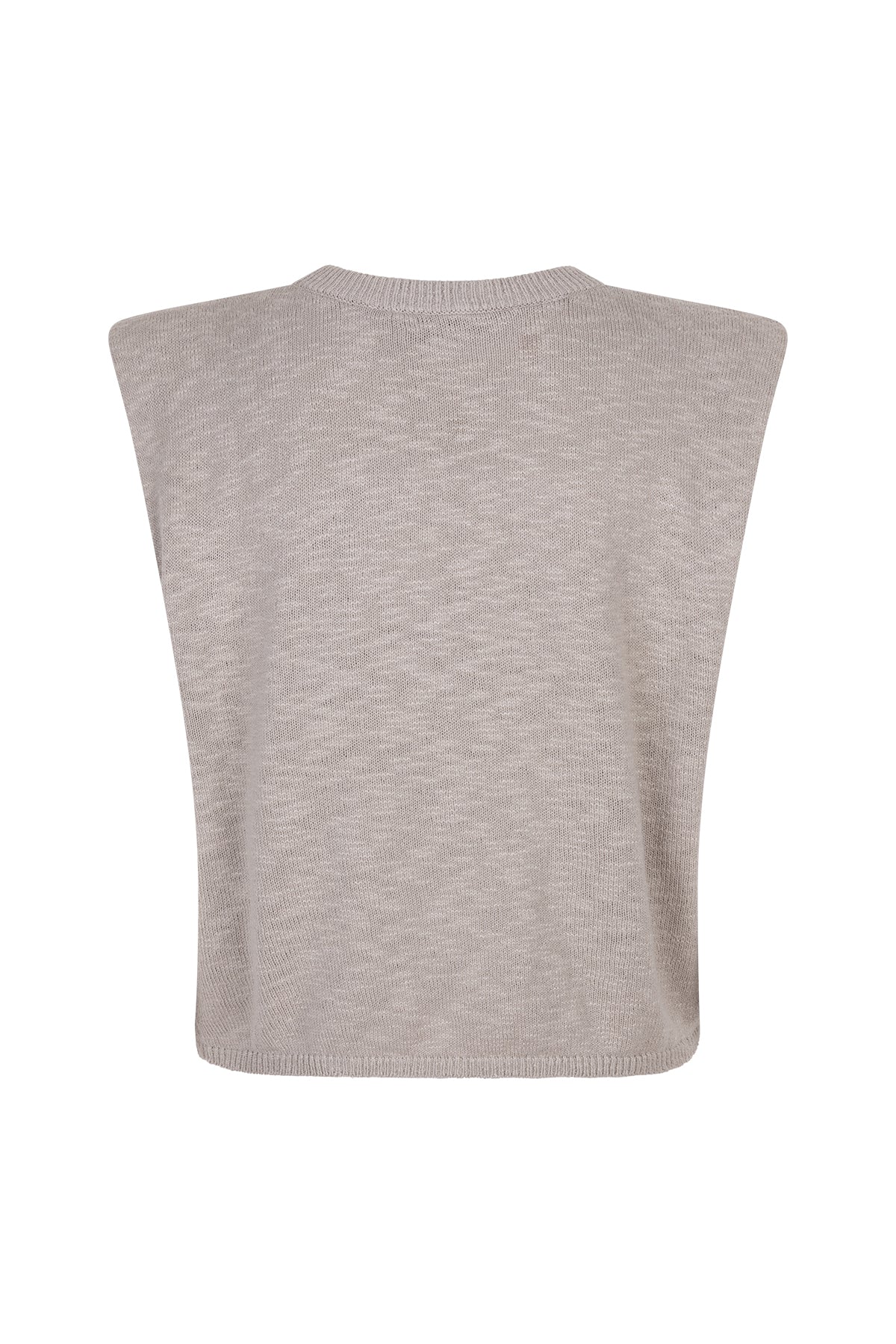 VERROS sleeveless knitted top