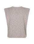 VERROS sleeveless knitted top