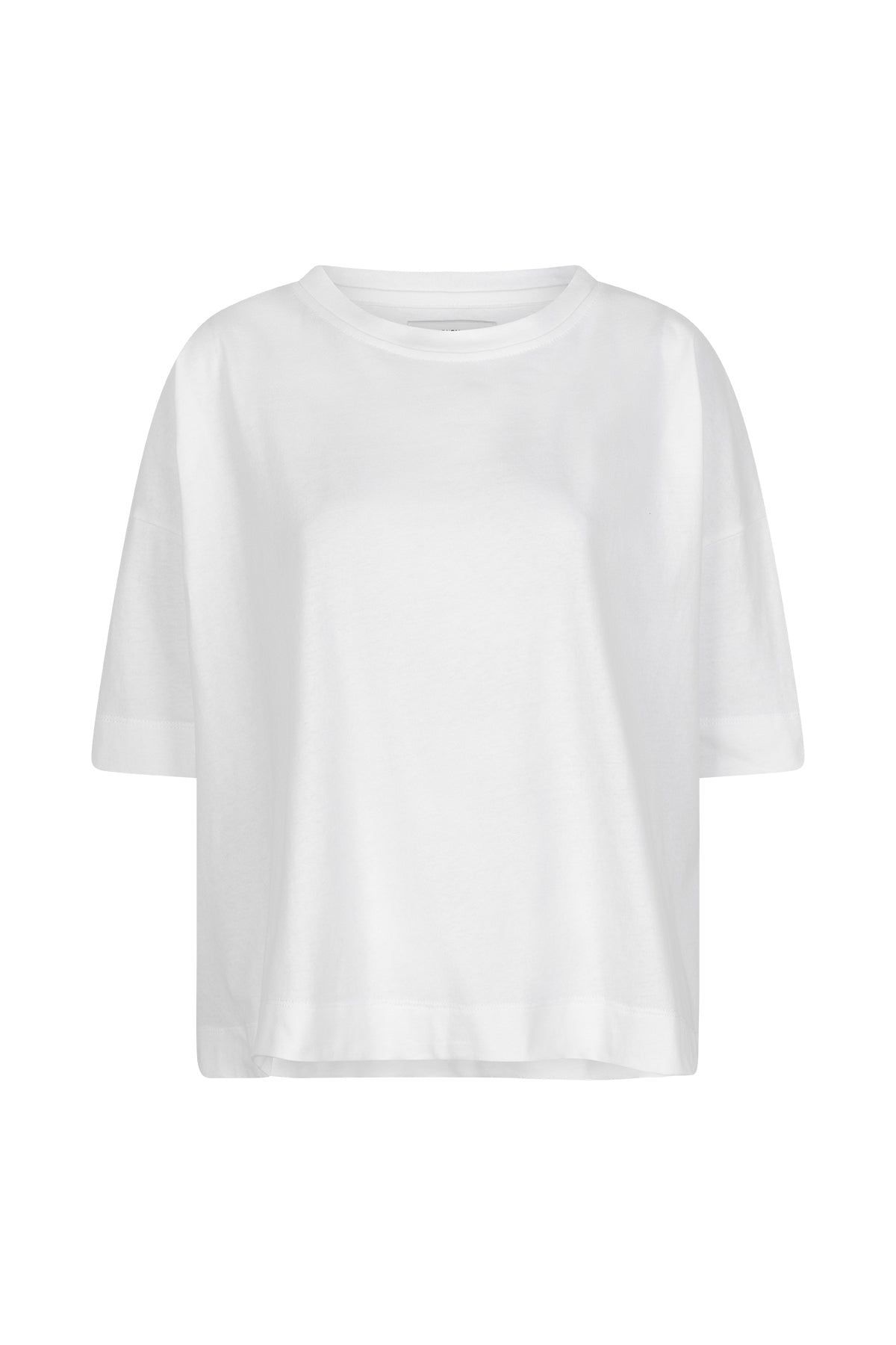 COLLIN boxy jersey top half sleeves wit