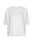 COLLIN boxy jersey top half sleeves wit