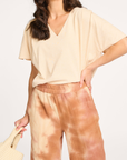 CEZANNE v neck jersey top