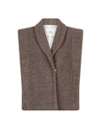Cedric scarf collar wool gilet