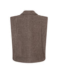 Cedric scarf collar wool gilet