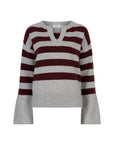 Vaness high cuff v neck pullover