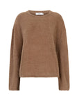 Vinsz fluffy knitted pullover Mocca