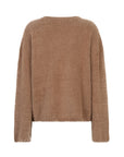 Vinsz fluffy knitted pullover Mocca