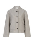 Cesar short woolblend jacket Light Grey