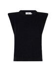 Valentin sleeveless alpaca strap top Dark Grey