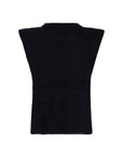 Valentin sleeveless alpaca strap top Dark Grey