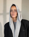 Vallere hooded scarf Light Grey